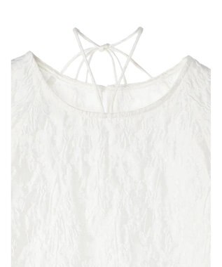 Green Parks AnriettMusee ショート丈ジャガードトップス Off White