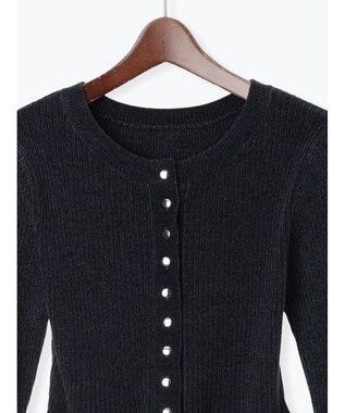 Te chichi モールペプラム2WAYニット チャコールグレー