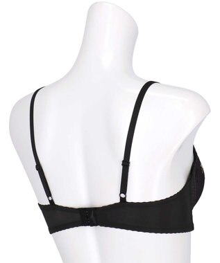 AMPHI 【sweet web掲載】 ノンワイヤーブラ 谷間をメイク 脇高設計 A～Gカップまで対応 大きいサイズ 【BRAGENIC ブラジェニック 脇高細見えタイプ】 ブラジャー ブラ BMI353 アンフィ／ワコール ブラック系