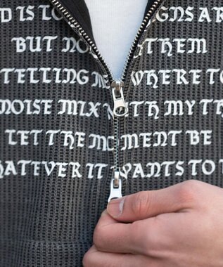 WEGO 【ユニセックス着用ITEM】メッシュZIPパーカー ブラックその他