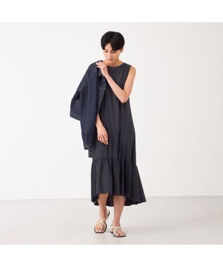 Chacott Chacott BALANCE ライトノースリーブワンピース ブラック