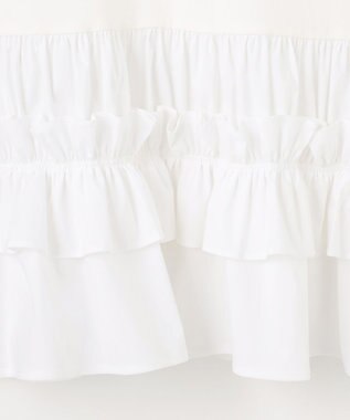 組曲 【先行予約】フリルシャツコンビ ロングTシャツ ホワイト系