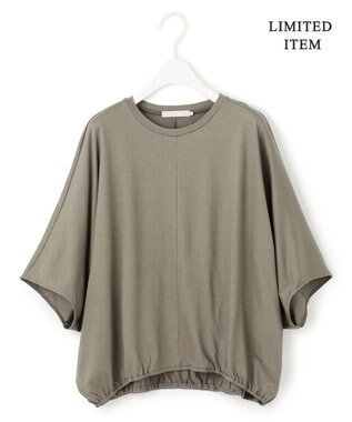 ICB L 【WEB限定・洗える】Ly.COハイゲージ ドルマンスリーブプルオーバー カーキ系