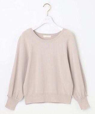 ANY SIS 【洗える】タックポイント ニット ローズグレー