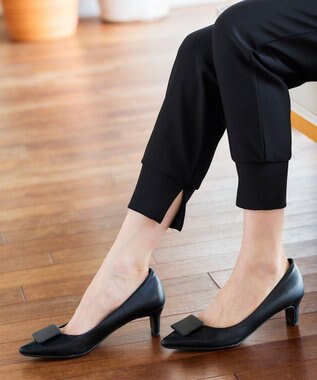 Tiaclasse L 【日本製・洗える】ロイカジョガーパンツ ブラック