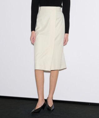 JOSEPH エアリーフランネル　スカート Ivory
