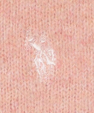 WEGO 【WEB限定/25年秋冬新作】別注USPOLO微起毛カーデ ライトピンク