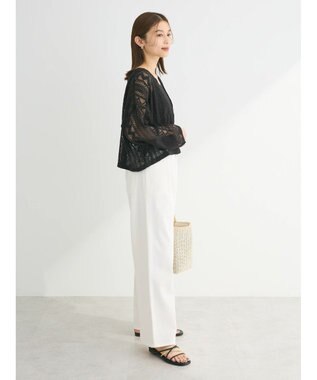 Green Parks ＳＥＴ２点　レースカーデ＋タンクトップ Black