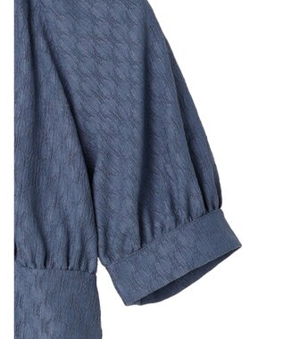 earth music&ecology ジャガードプルオーバー Blue