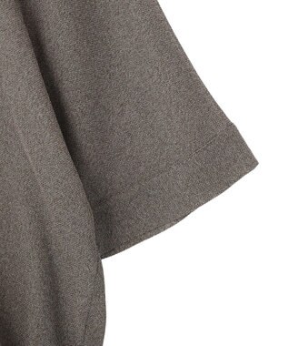 YECCA VECCA 　裾ドロストメッシュシャツ Gray Mixture