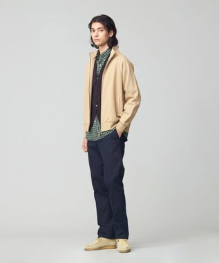 J.PRESS MEN ピースダイ トリコチンストレッチパンツ ネイビー系