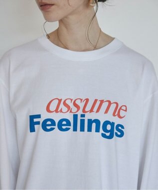 WEGO 【ANGIE VINTAGE】ロゴプリントロンT ホワイト