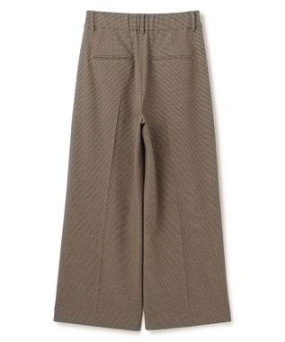 UNFILO タックワイドパンツ ハウンドトゥース