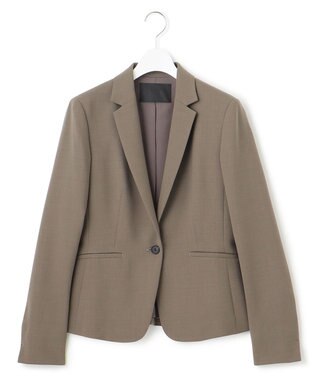 ICB 【UVカット・洗える】ウール2WAYストレッチ テーラードジャケット モカ系