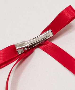 WEGO L2Pロングナローリボンクリップ レッド