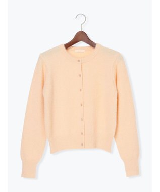 Te chichi ラメシャギークルーネックカーディガン ピンク