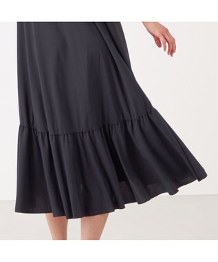 Chacott Chacott BALANCE ライトノースリーブワンピース ブラック