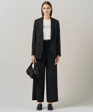 ICB 【30th ANNIVERSARY】ヴィスコースウールツイル ピークドラペルジャケット ブラック系