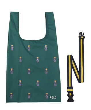 MOONBAT POLO RALPH LAUREN ベルト付きレインバッグ ポロベア総柄／撥水 透湿