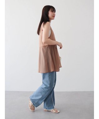 Green Parks ・ＥＬＥＮＣＡＲＥ　ＤＵＥオーガンジーノースリチュニック Mocha