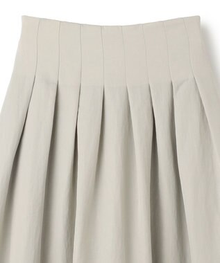 uncrave ヴィンテージタフタ フレアスカート ライトグレー