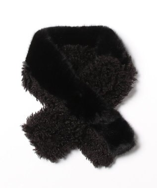 UNBILLION カシュネ cache nez / フェイクファーボアマフラー ブラック