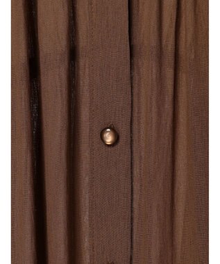 CRAFT STANDARD BOUTIQUE ウ゛ィンテージボイル袖シャーリングワンピース Brown