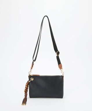 TOPKAPI 【Breath TOPKAPI】RIPPLE リプル コードチャーム付き ミニ ショルダーバッグ ブラック