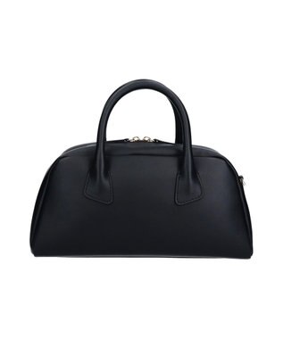 INTER-CHAUSSURES 【LORISTELLA】ミディアムサイズレザーハンドバッグ ブラック