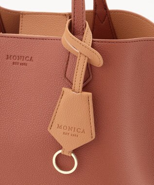 LA BAGAGERIE 【MONICA】バイカラーミディトートバッグ キャメル