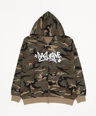 WEGO 【ユニセックス着用ITEM/SMLサイズ展開】グラフィックZIPパーカー 柄1