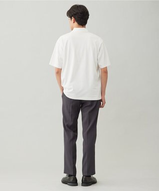 UNFILO MENS 【OCEANS 雑誌・web・YouTube 掲載】WOOL TOUCH 機能美パンツ スリム【東レ開発のウール見え高機能素材】 チャコール