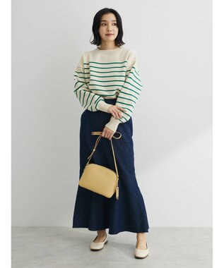 Green Parks ・ｎｏｖｅｍ９　ボーダーエアーニットプルオーバー Green