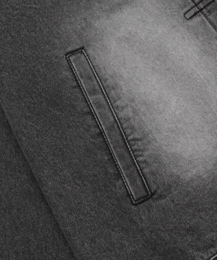 WEGO 【ユニセックス着用ITEM/MLサイズ展開】ヴィンテージライクBIGデニムジャケット デニムブラックソノタ