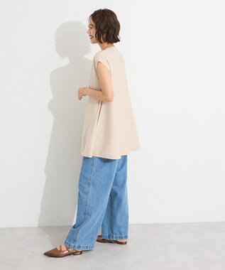 CRAFT STANDARD BOUTIQUE ファンクショナルノースリーブフレアニットプルオーバー Light Beige