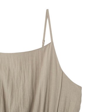 YECCA VECCA 【UVカット/遮熱/接触冷感】COOLカーゴキャミワンピース Charcoal Gray