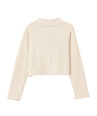 earth music&ecology 【2点SET】襟付きニットアンサンブル Gray Beige