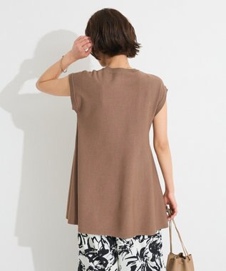 CRAFT STANDARD BOUTIQUE ファンクショナルノースリーブフレアニットプルオーバー Brown