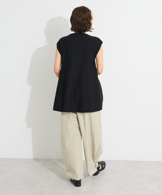 CRAFT STANDARD BOUTIQUE ファンクショナルノースリーブフレアニットプルオーバー Black