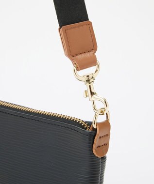 TOPKAPI 【Breath TOPKAPI】RIPPLE リプル コードチャーム付き ミニ ショルダーバッグ ブラック
