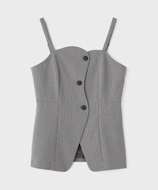 GRACE CONTINENTAL フロントウェーブキャミ グレー