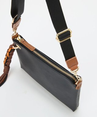 TOPKAPI 【Breath TOPKAPI】RIPPLE リプル コードチャーム付き ミニ ショルダーバッグ ブラック