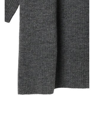 Green Parks リブニットミニワンピース Gray Mixture