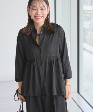 AMERICAN HOLIC サテンティアードブラウス