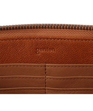 genten ゴートベーシック ラウンド長財布 チャ