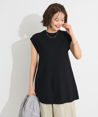 CRAFT STANDARD BOUTIQUE ファンクショナルノースリーブフレアニットプルオーバー Black