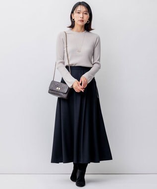 23区 キルティングチェーン ショルダー バッグ ブラウン系