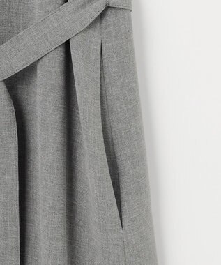 J.PRESS LADIES 【セットアップ対応】MELANGE ライトツイル ワンピース ライトグレー系