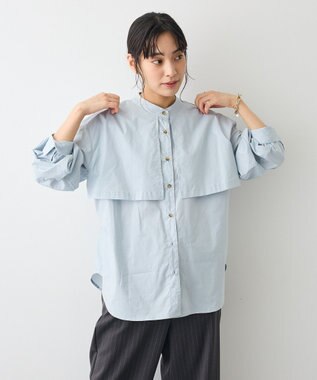 CRAFT STANDARD BOUTIQUE ヨークデザインシャツ Blue Green