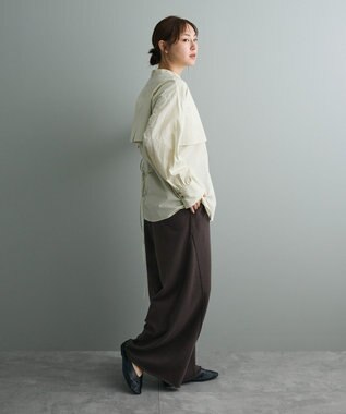 CRAFT STANDARD BOUTIQUE ヨークデザインシャツ Light Beige